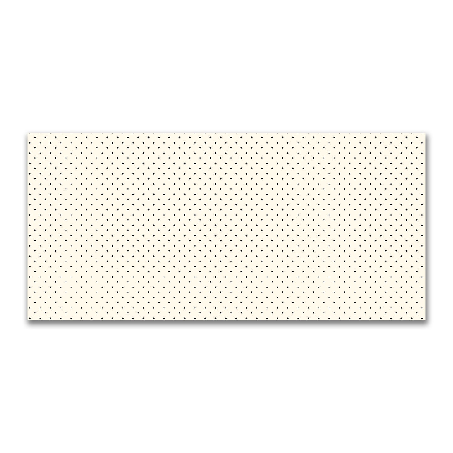 Cotton Canvas Fabric with Black Diamonds on Pale Cream, FACC-1013-101