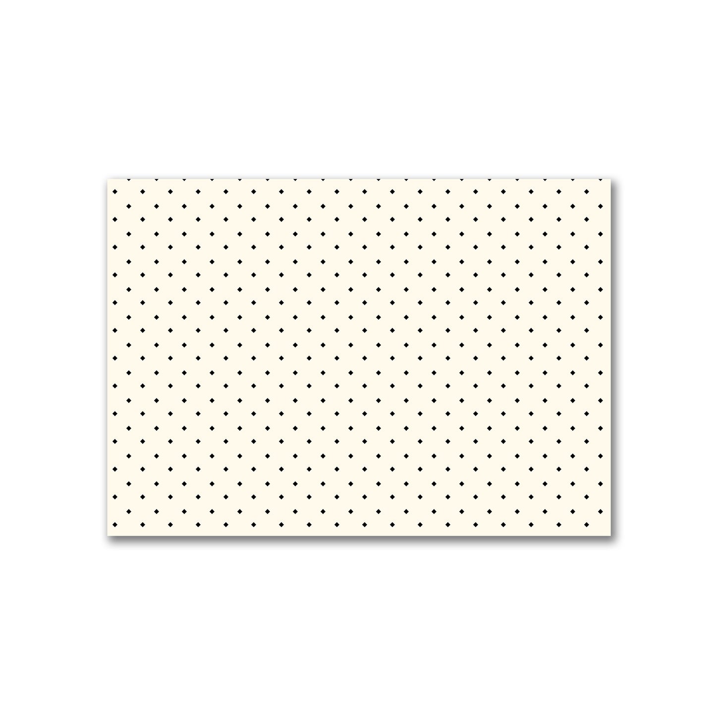 Cotton Canvas Fabric with Black Diamonds on Pale Cream, FACC-1013-101