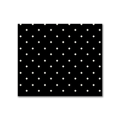 Cotton Canvas Fabric with Pale Cream Diamonds on Black, FACC-1013-102