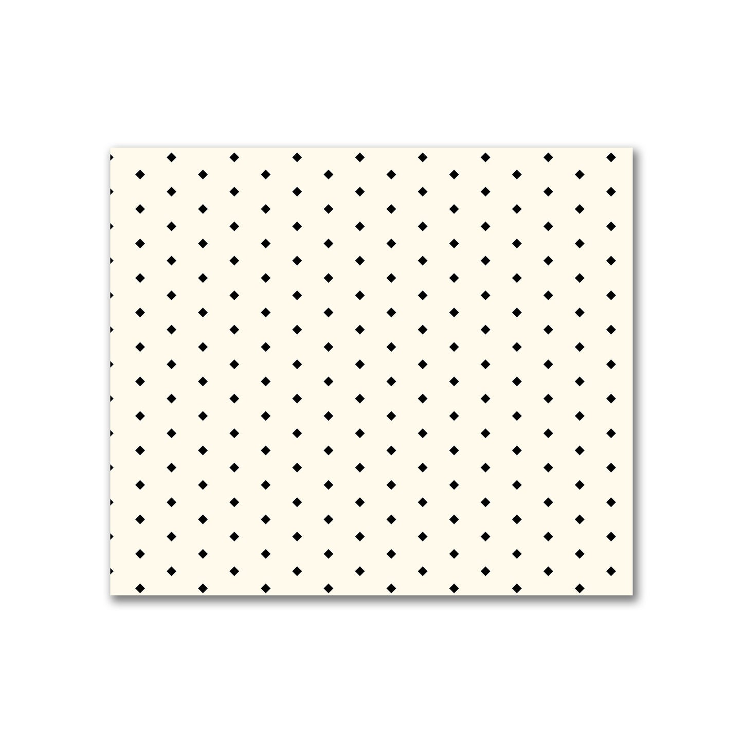 Cotton Canvas Fabric with Fine Black Diamonds onPale Cream, FACC-1013-111
