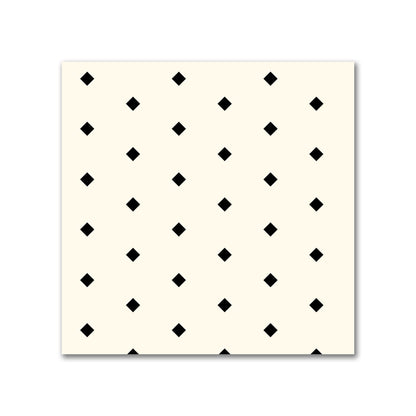 Cotton Canvas Fabric with Fine Black Diamonds onPale Cream, FACC-1013-111