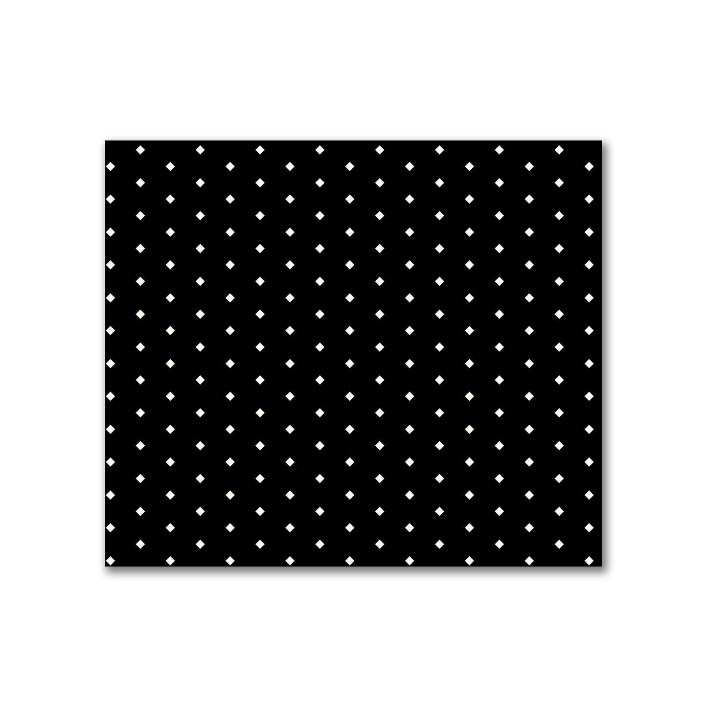 Cotton Canvas Fabric with Fine Pale Cream Diamonds on Black, FACC-1013-112
