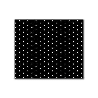 Cotton Canvas Fabric with Fine Pale Cream Diamonds on Black, FACC-1013-112