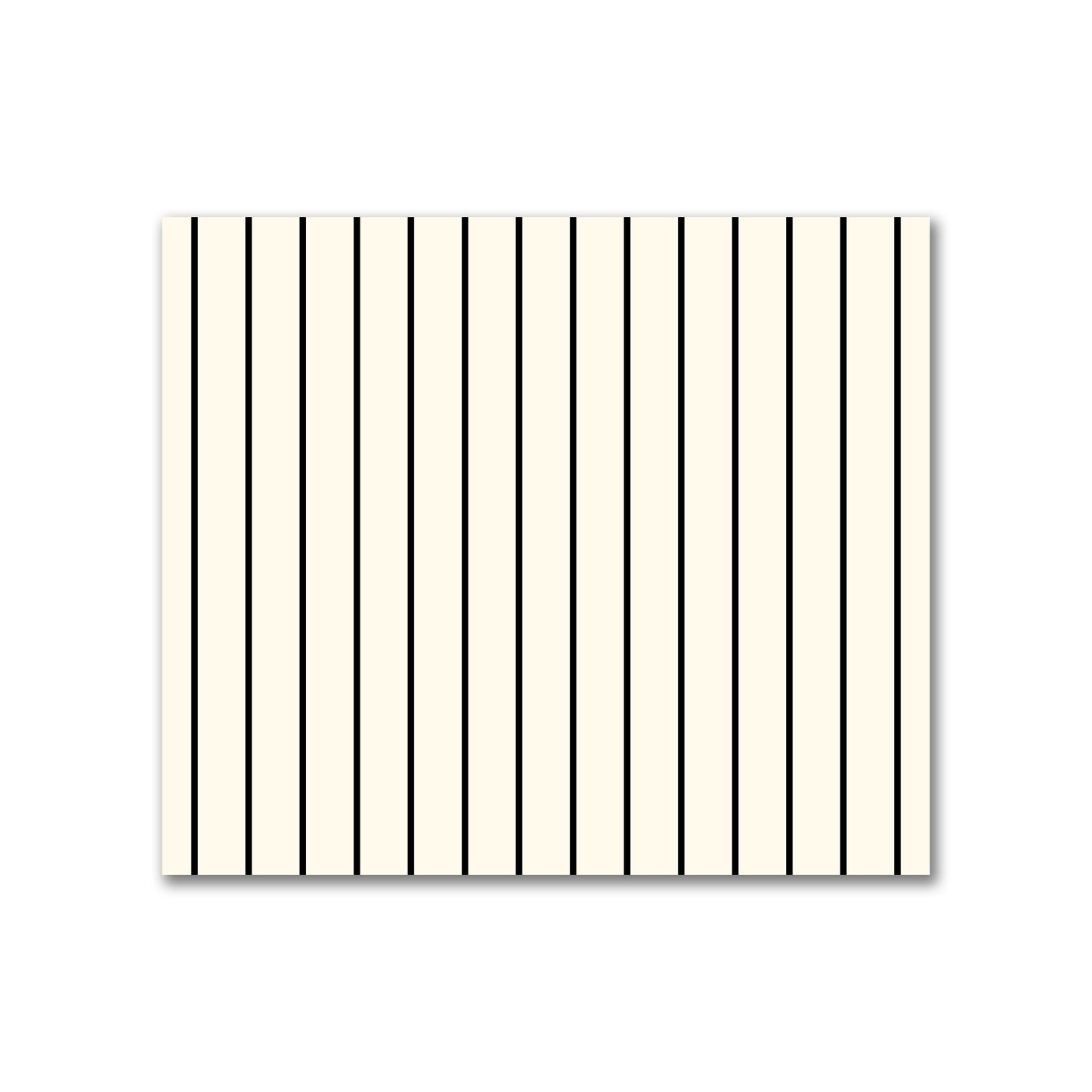 Cotton Canvas Fabric with Fine Black Stripes onPale Cream, FACC-1013-151