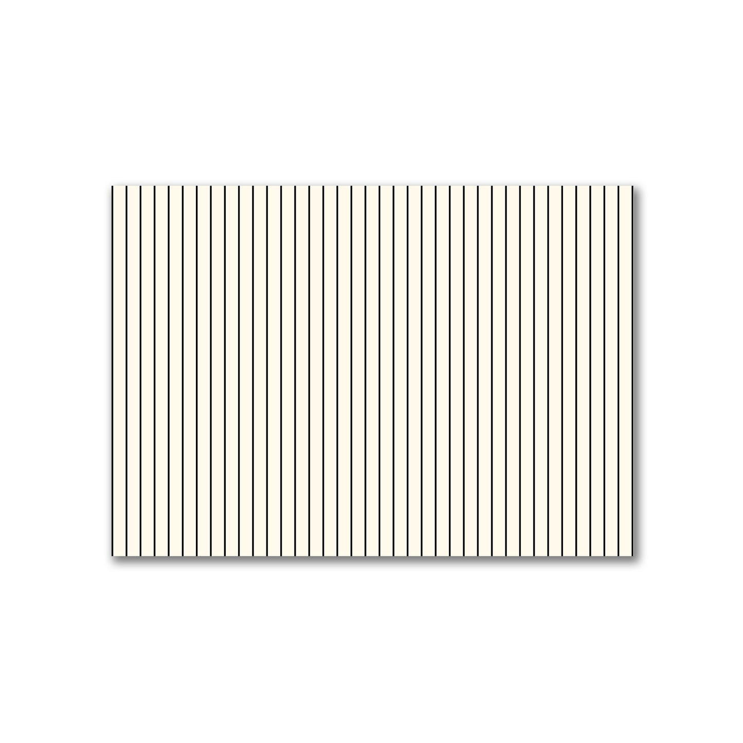 Cotton Canvas Fabric with Fine Black Stripes onPale Cream, FACC-1013-151