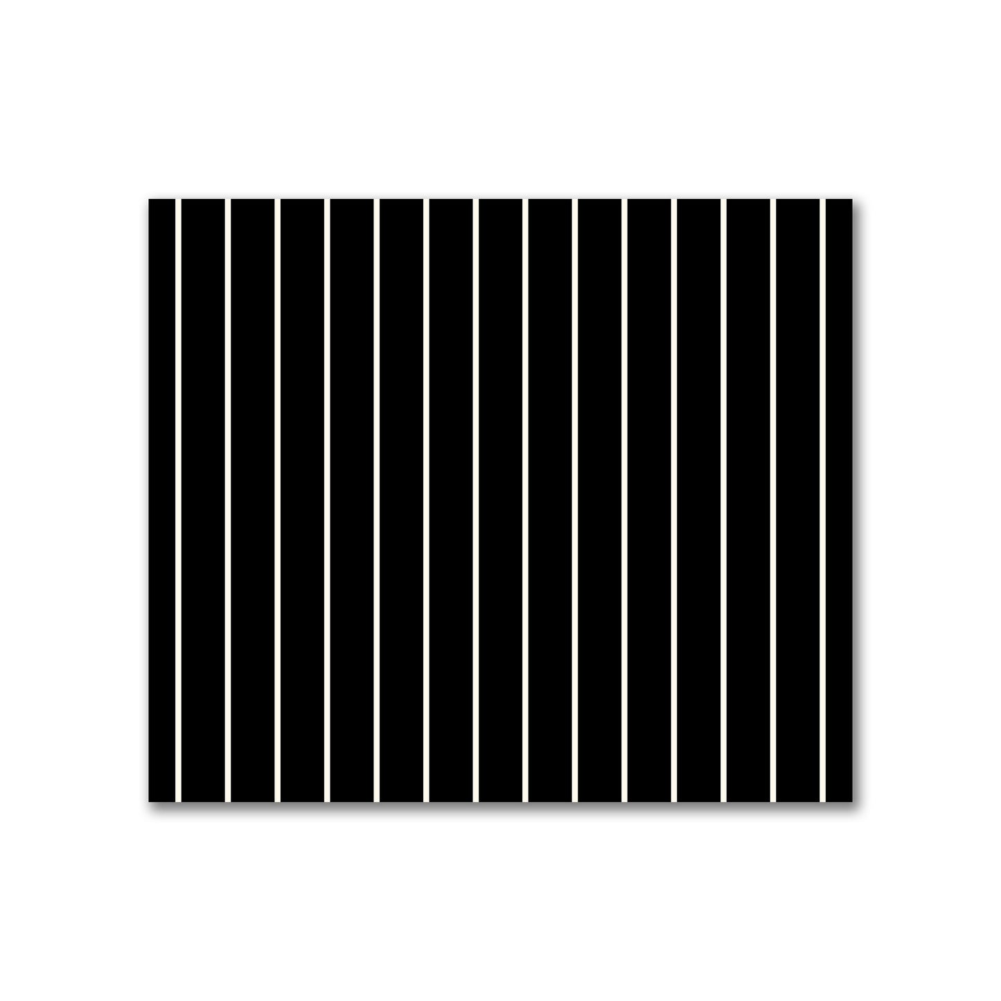 Cotton Canvas Fabric with Fine Pale Cream Stripes on Black, FACC-1013-152