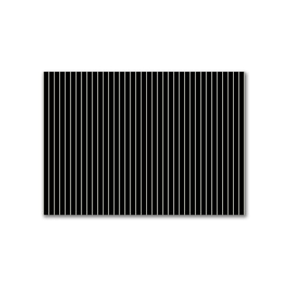 Cotton Canvas Fabric with Fine Pale Cream Stripes on Black, FACC-1013-152