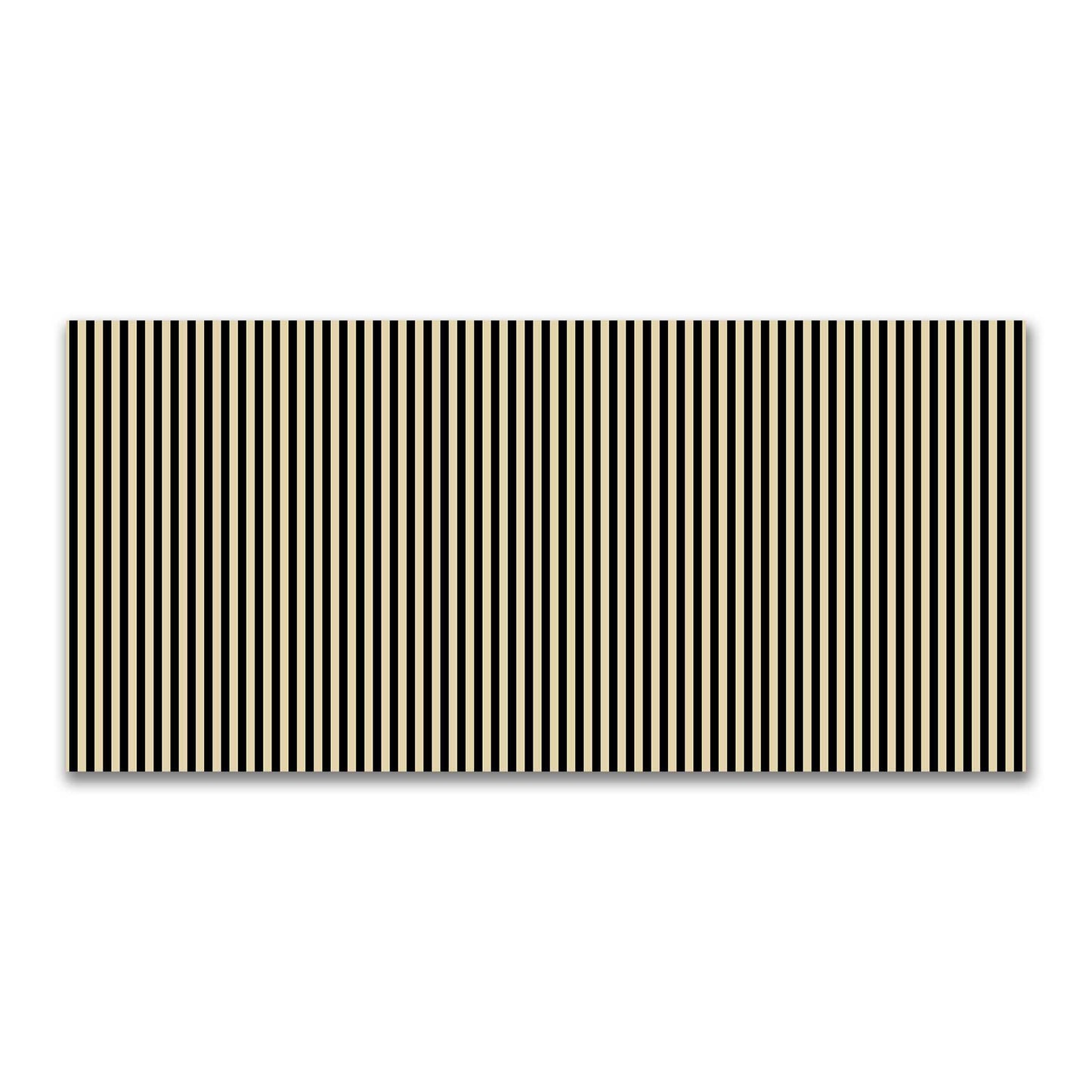 Cotton Canvas Fabric with Black Bars on Tan, FACC-1014-051