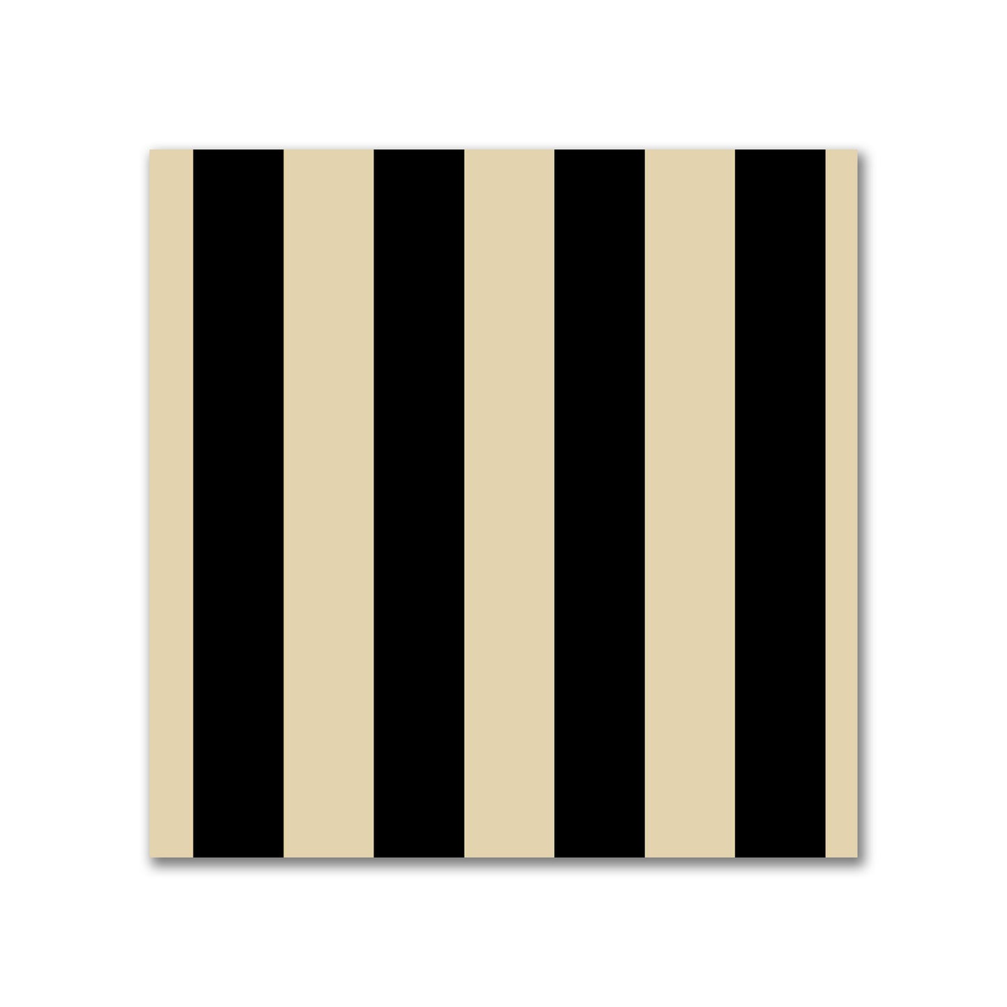 Cotton Canvas Fabric with Black Bars on Tan, FACC-1014-051
