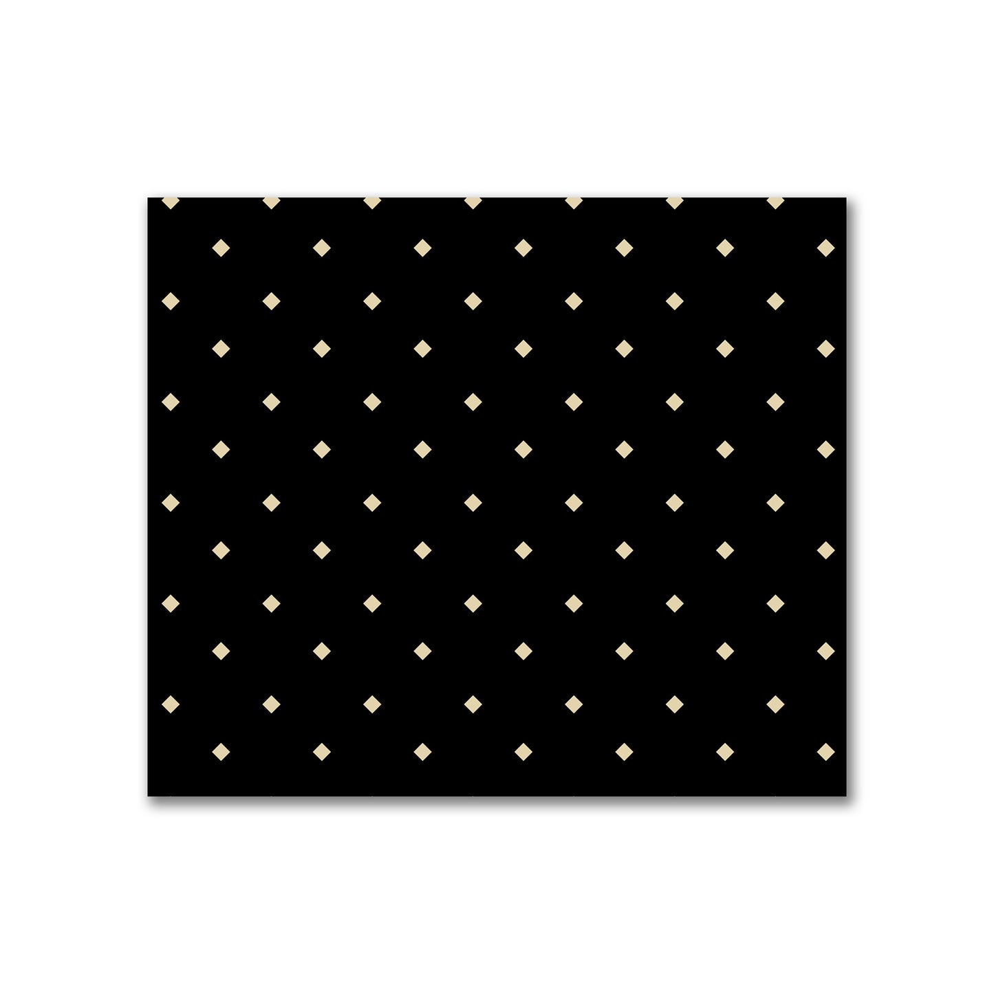 Cotton Canvas Fabric with Tan Diamonds on Black, FACC-1014-102