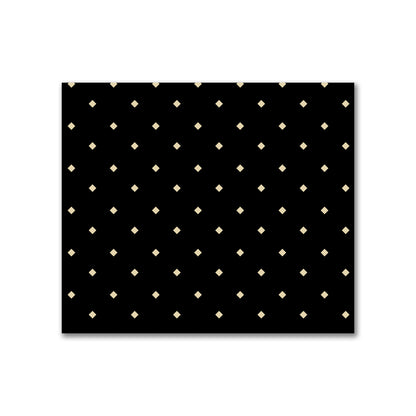 Cotton Canvas Fabric with Tan Diamonds on Black, FACC-1014-102