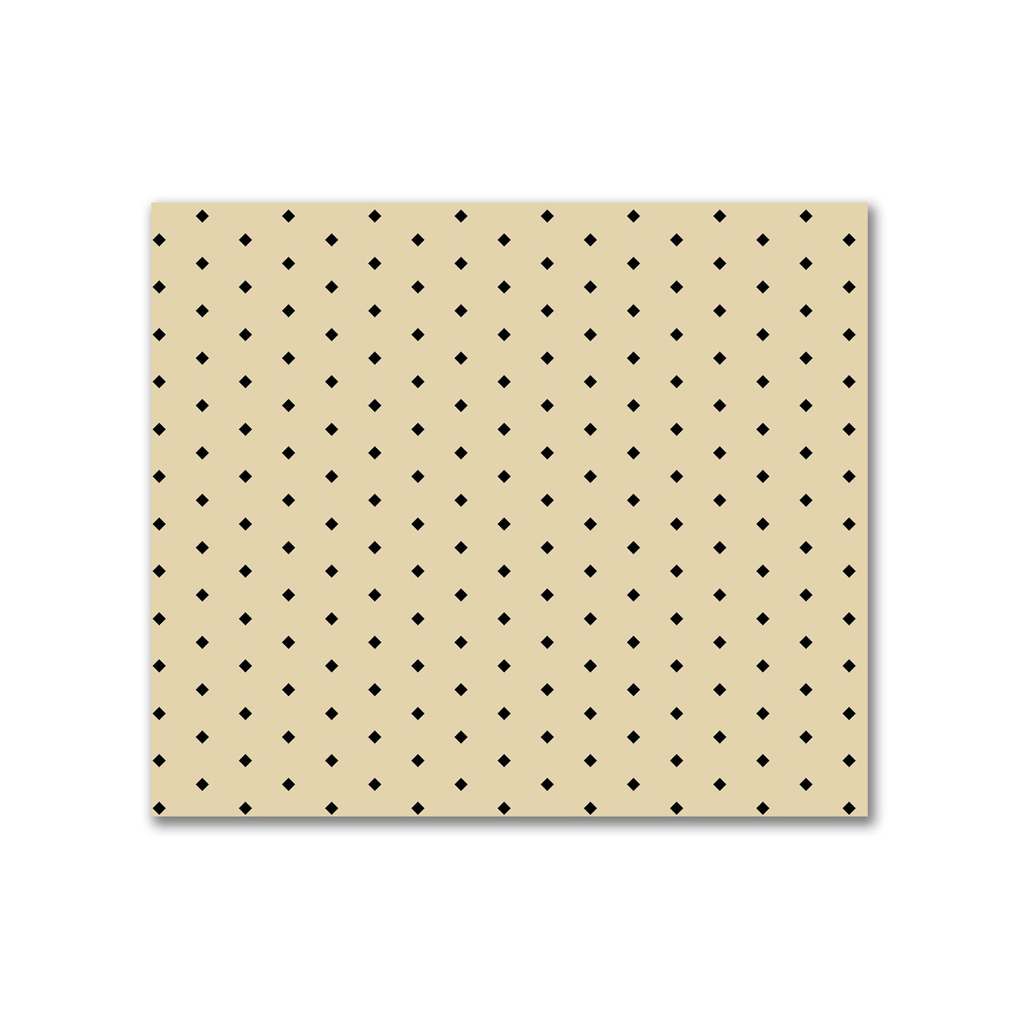 Cotton Canvas Fabric with Fine Black Diamonds on Tan, FACC-1014-111