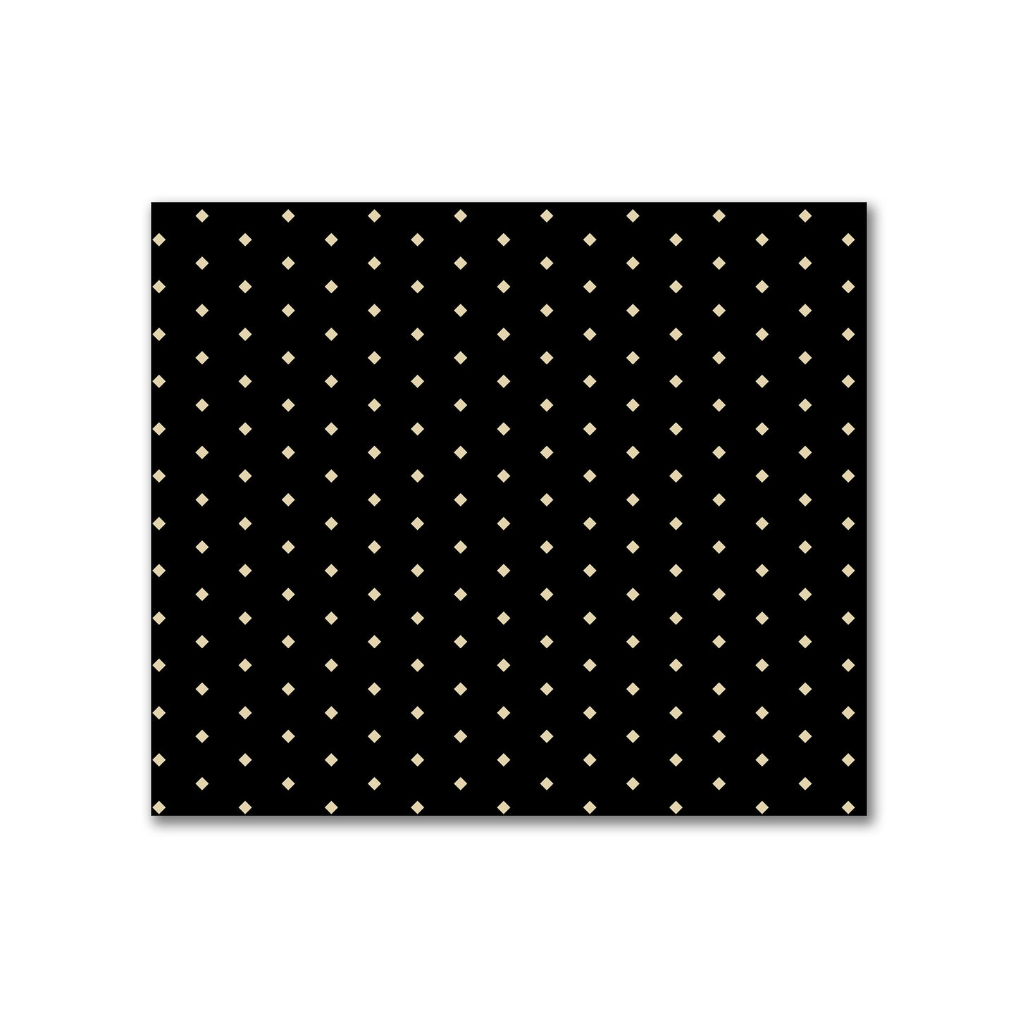 Cotton Canvas Fabric with Fine Tan Diamonds on Black, FACC-1014-112