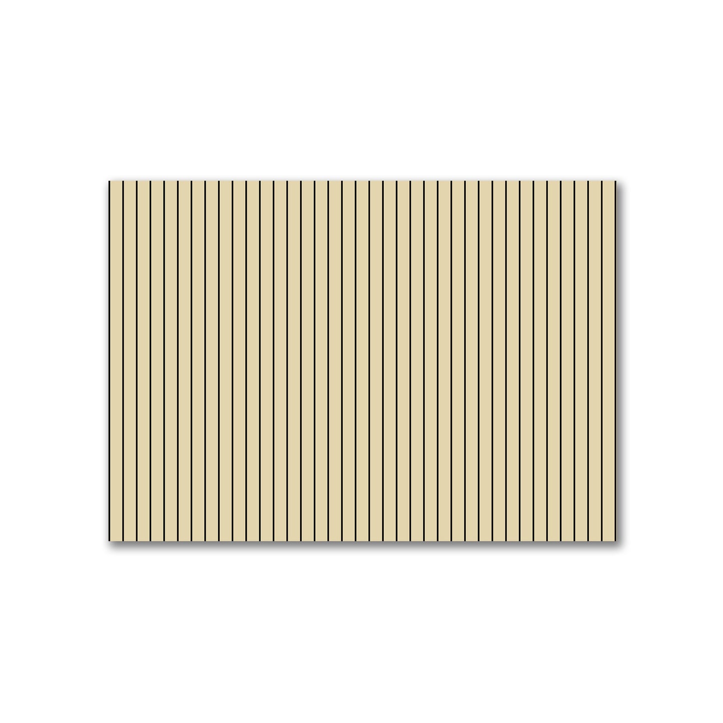 Cotton Canvas Fabric with Fine Black Stripes on Tan, FACC-1014-151