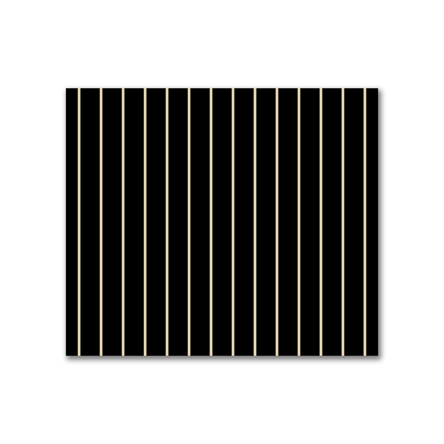 Cotton Canvas Fabric with Fine Tan Stripes on Black, FACC-1014-152