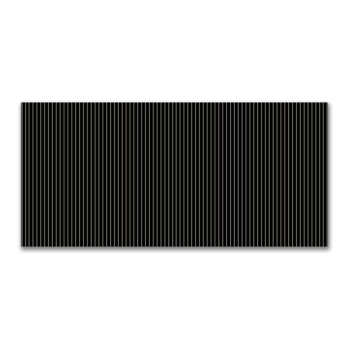 Cotton Canvas Fabric with Fine Tan Stripes on Black, FACC-1014-152