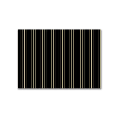 Cotton Canvas Fabric with Fine Tan Stripes on Black, FACC-1014-152