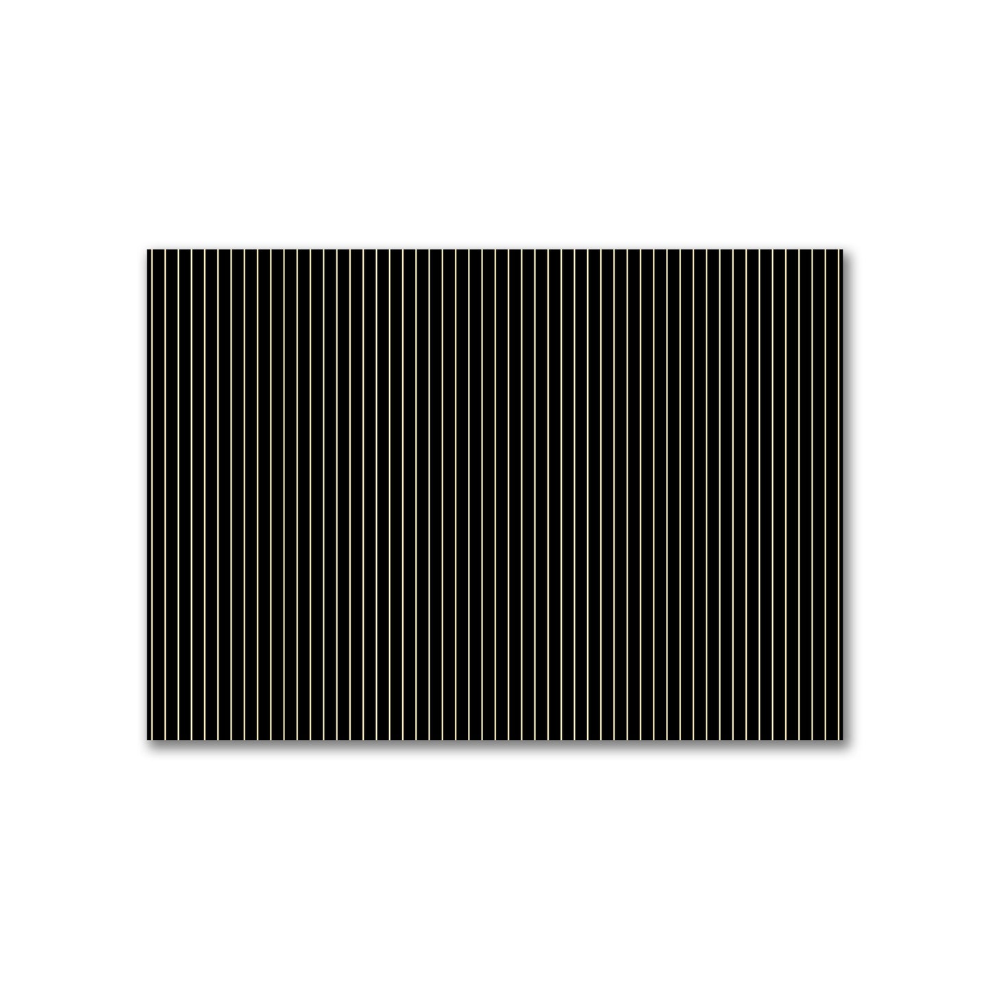 Cotton Canvas Fabric with Fine Tan Stripes on Black, FACC-1014-152