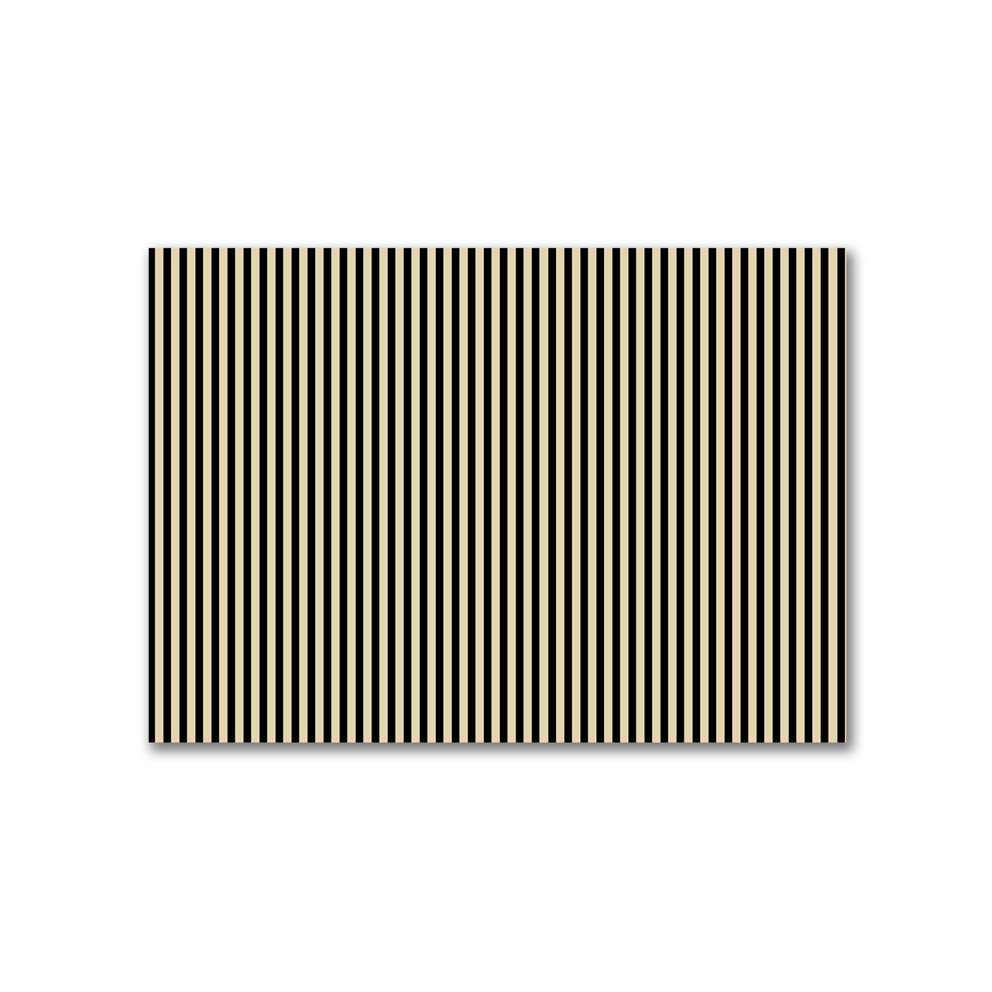 Cotton Canvas Fabric with Thin Black Bars on Tan, FACC-1014-241