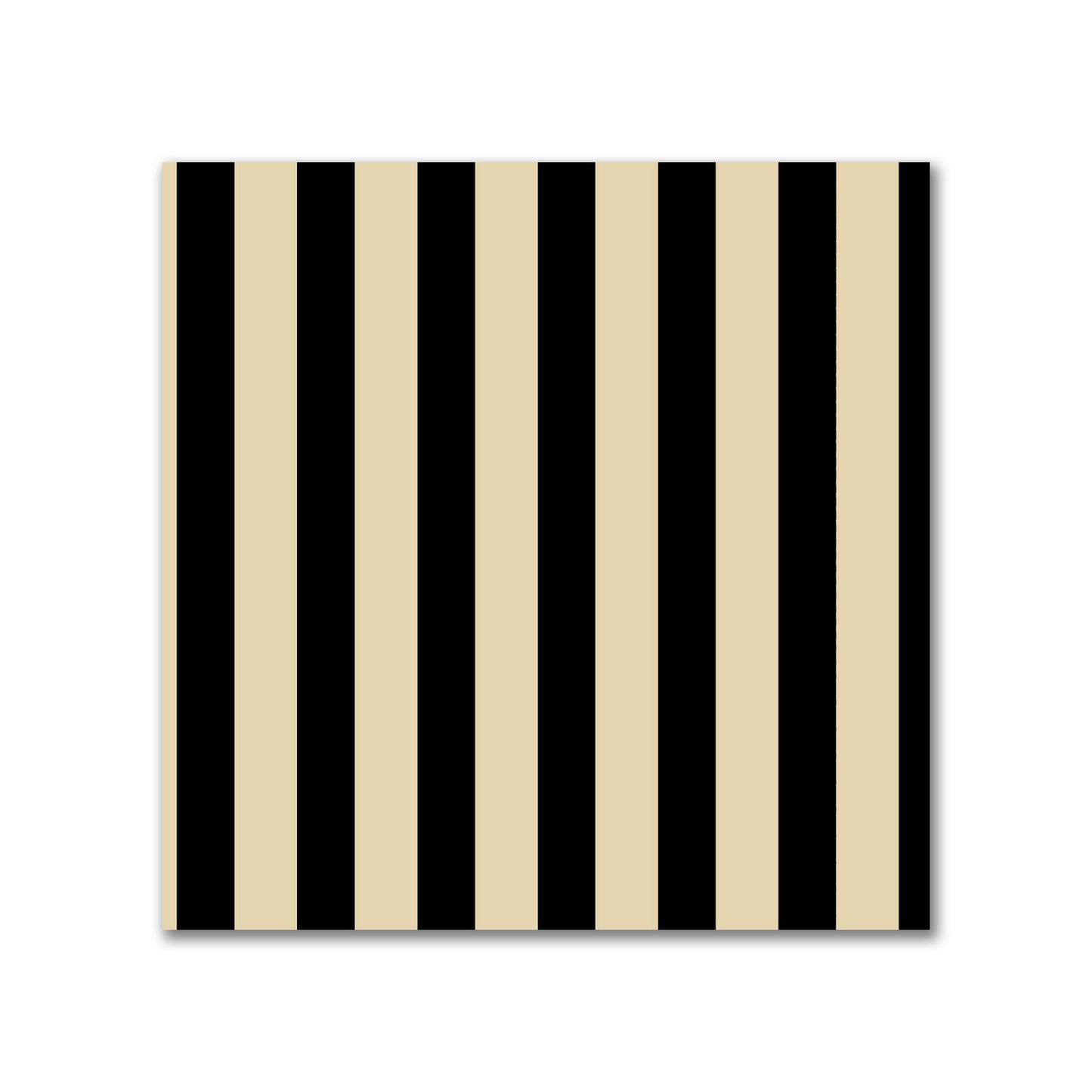 Cotton Canvas Fabric with Thin Black Bars on Tan, FACC-1014-241