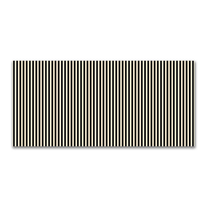 Cotton Canvas Fabric with Black Bars on Beige, FACC-1015-051