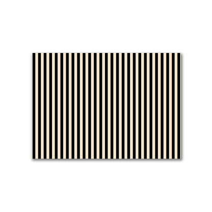 Cotton Canvas Fabric with Black Bars on Beige, FACC-1015-051