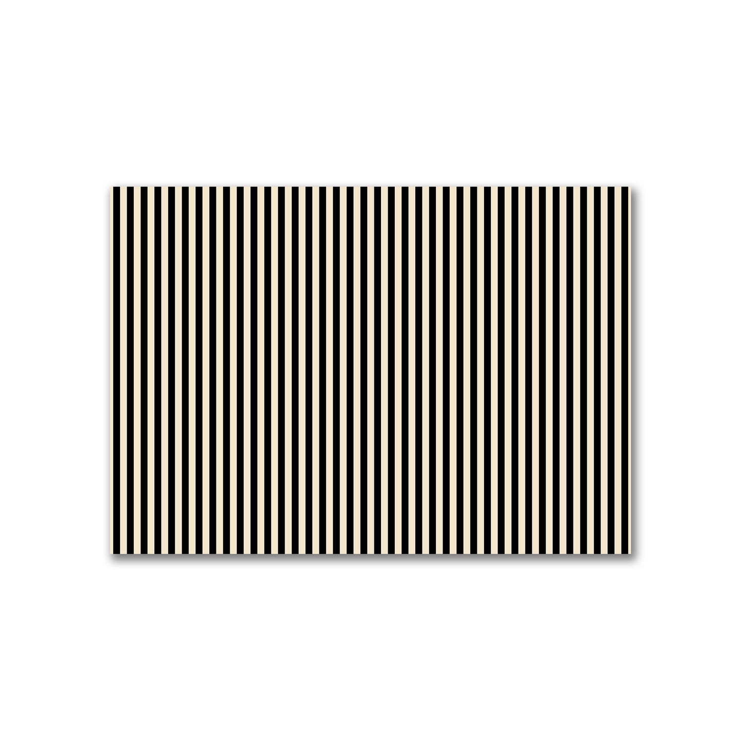 Cotton Canvas Fabric with Black Bars on Beige, FACC-1015-051