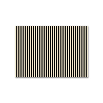 Cotton Canvas Fabric with Black Bars on Beige, FACC-1015-051