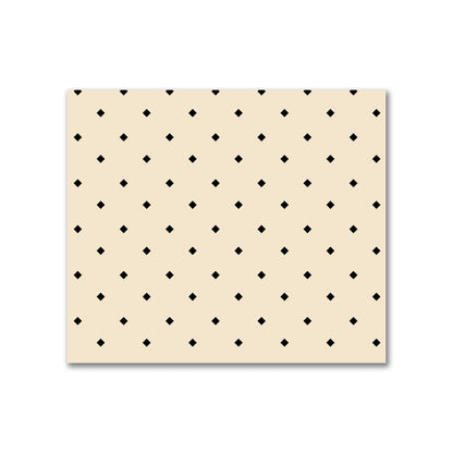 Cotton Canvas Fabric with Black Diamonds on Beige, FACC-1015-101