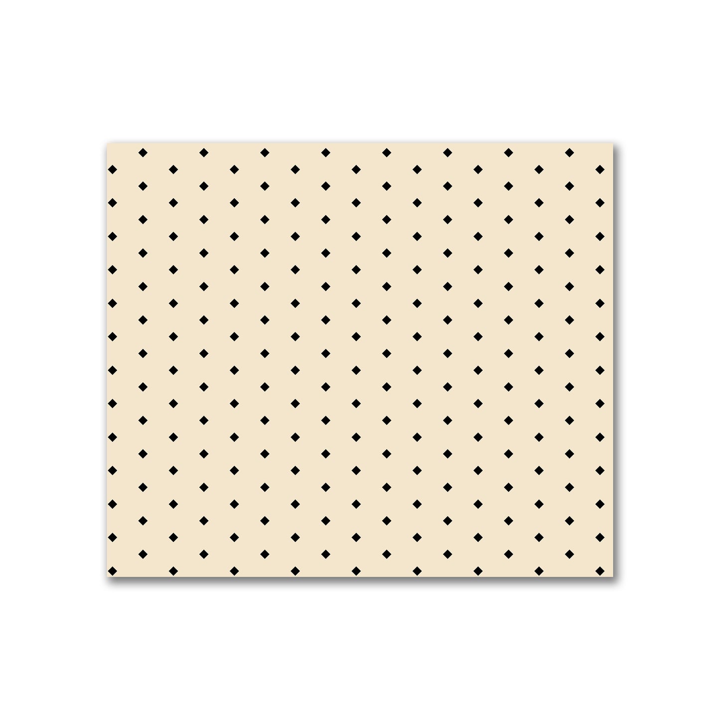 Cotton Canvas Fabric with Fine Black Diamonds on Beige, FACC-1015-111