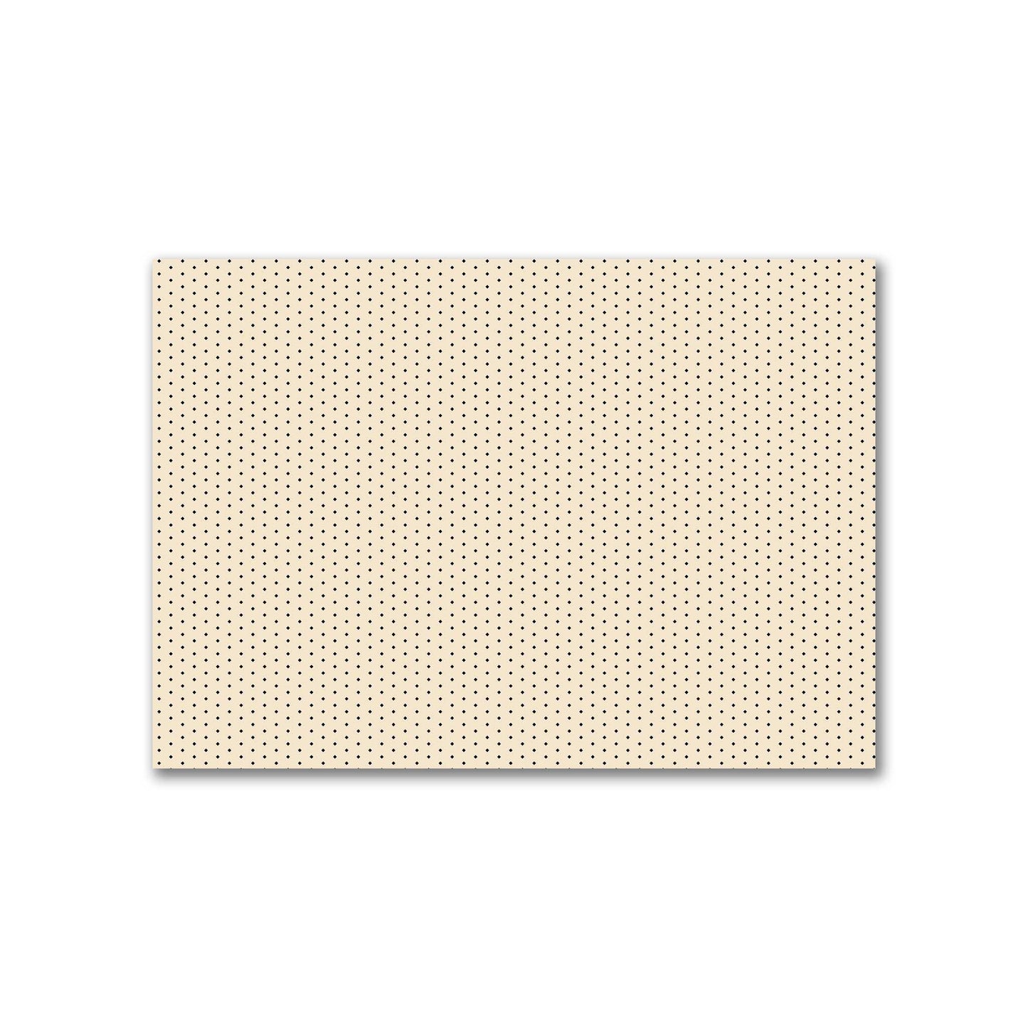 Cotton Canvas Fabric with Fine Black Diamonds on Beige, FACC-1015-111