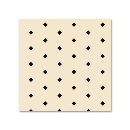 Cotton Canvas Fabric with Fine Black Diamonds on Beige, FACC-1015-111