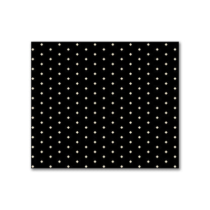 Cotton Canvas Fabric with Fine Beige Diamonds on Black, FACC-1015-112
