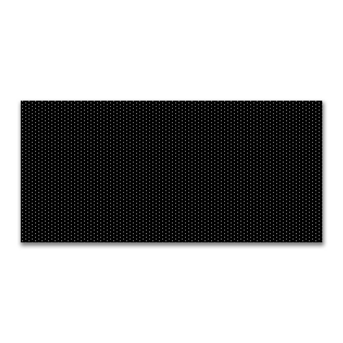 Cotton Canvas Fabric with Fine Beige Diamonds on Black, FACC-1015-112