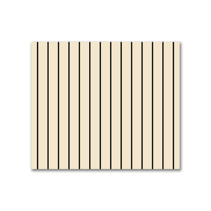 Cotton Canvas Fabric with Fine Black Stripes on Beige, FACC-1015-151