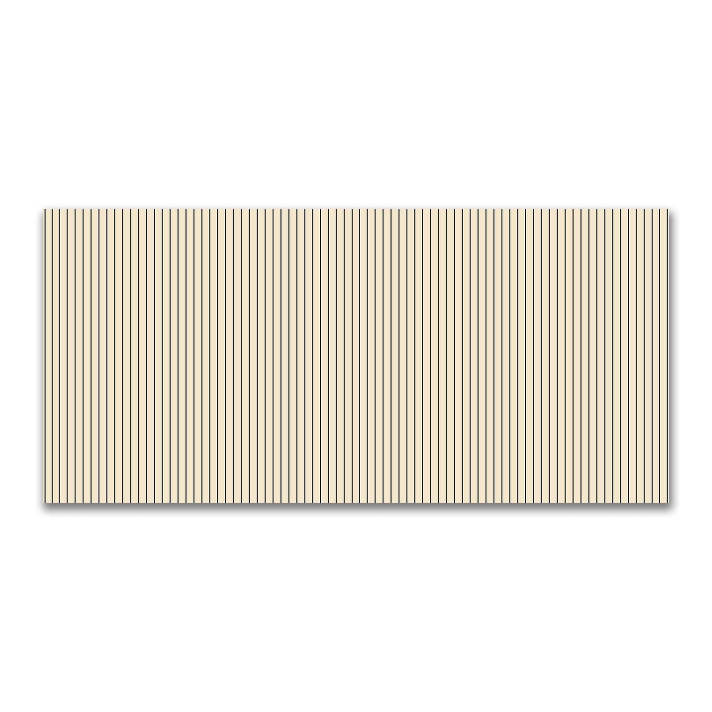 Cotton Canvas Fabric with Fine Black Stripes on Beige, FACC-1015-151