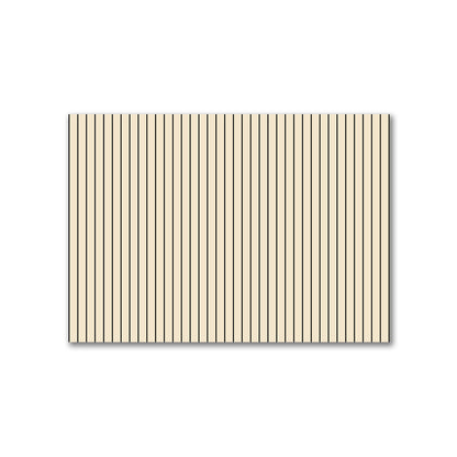Cotton Canvas Fabric with Fine Black Stripes on Beige, FACC-1015-151