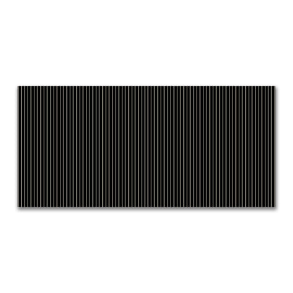 Cotton Canvas Fabric with Fine Beige Stripes on Black, FACC-1015-152