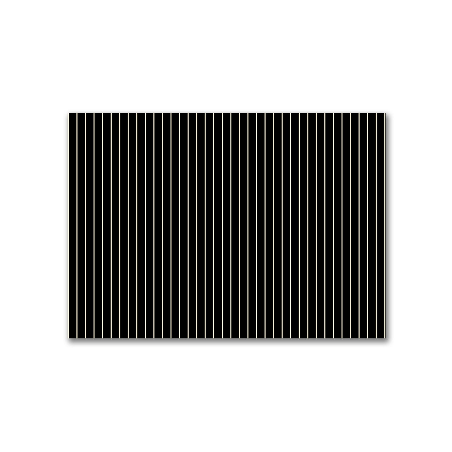 Cotton Canvas Fabric with Fine Beige Stripes on Black, FACC-1015-152