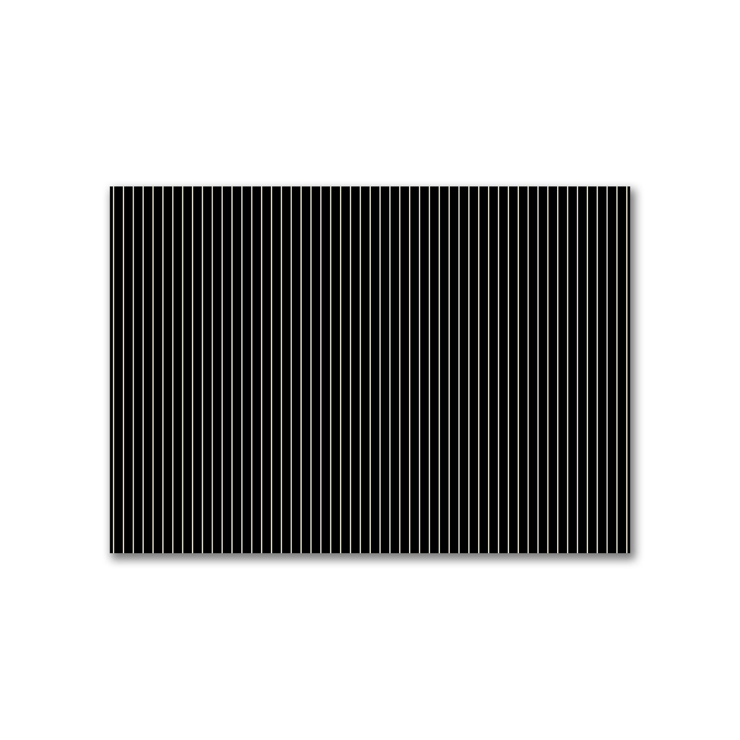 Cotton Canvas Fabric with Fine Beige Stripes on Black, FACC-1015-152