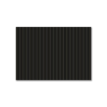 Cotton Canvas Fabric with Fine Beige Stripes on Black, FACC-1015-152
