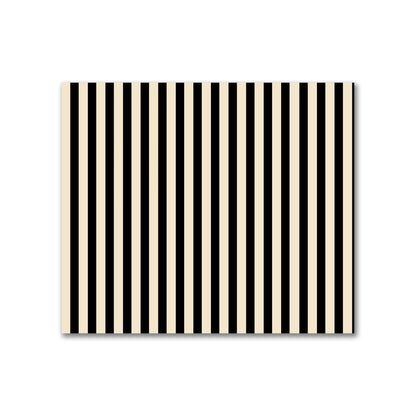 Cotton Canvas Fabric with Thin Black Bars on Beige, FACC-1015-241
