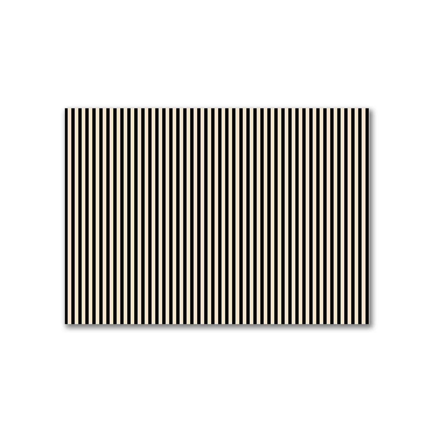 Cotton Canvas Fabric with Thin Black Bars on Beige, FACC-1015-241