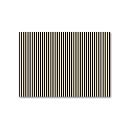 Cotton Canvas Fabric with Thin Black Bars on Beige, FACC-1015-241