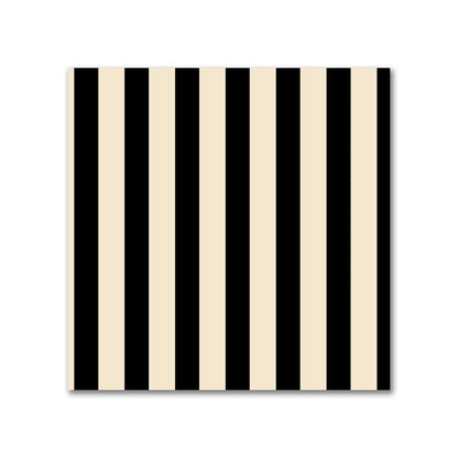 Cotton Canvas Fabric with Thin Black Bars on Beige, FACC-1015-241