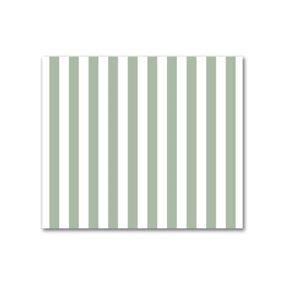 Off-White Cotton Canvas Fabric with Green Bars, FACC-1052-051