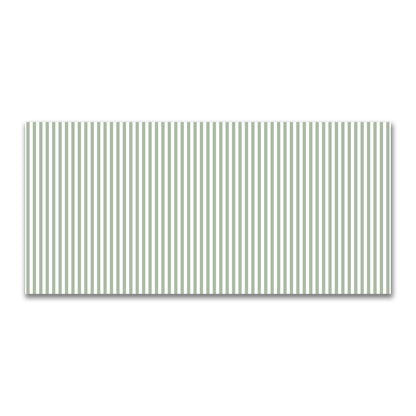 Off-White Cotton Canvas Fabric with Green Bars, FACC-1052-051