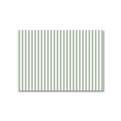 Off-White Cotton Canvas Fabric with Green Bars, FACC-1052-051