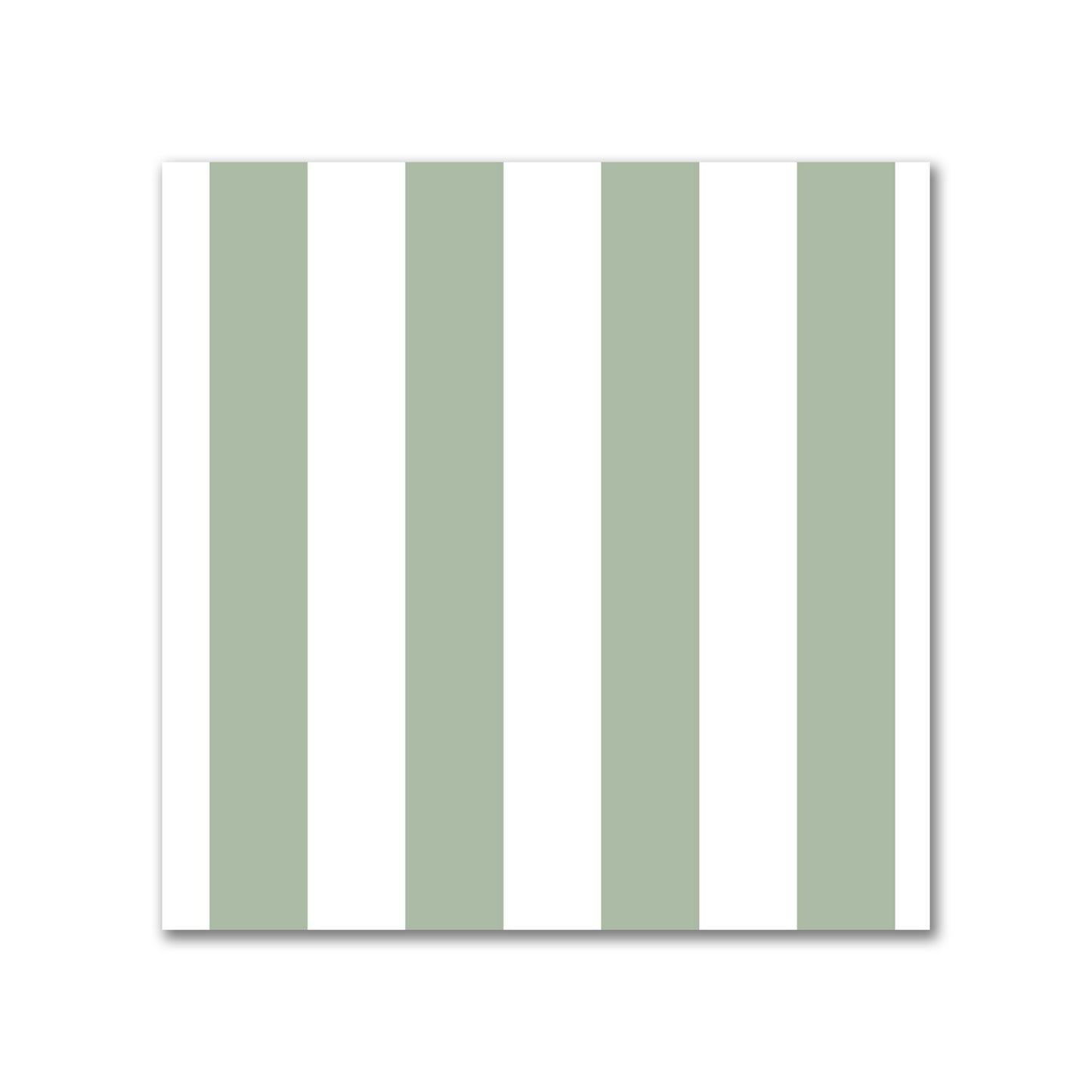 Off-White Cotton Canvas Fabric with Green Bars, FACC-1052-051