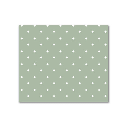 Cotton Canvas Fabric with Off-White Diamonds on Green, FACC-1052-102